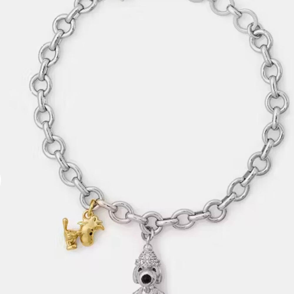 Kate Spade Snoopy Charm Bracelet NWT